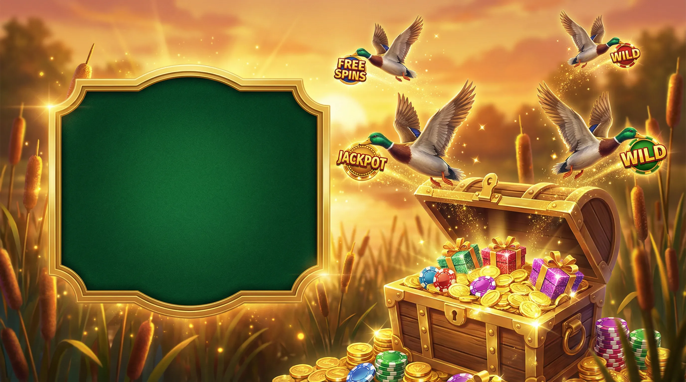 Baú de tesouro com moedas e bônus do cassino hh55bet